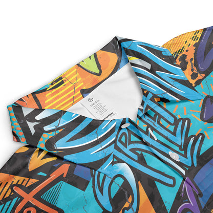 Crazy Cool Graffiti Polo Shirt