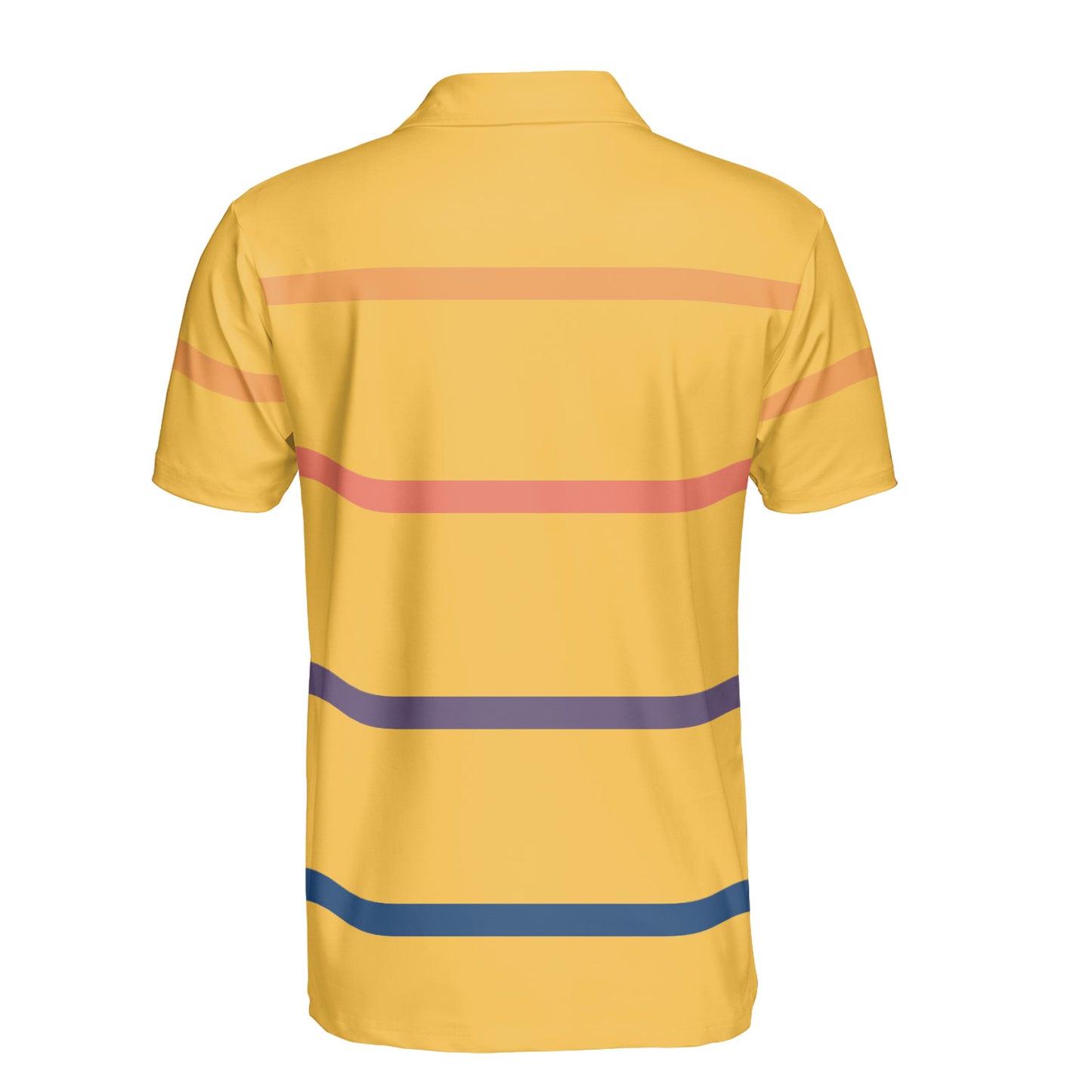 Desert Sunset Striped Polo Shirt
