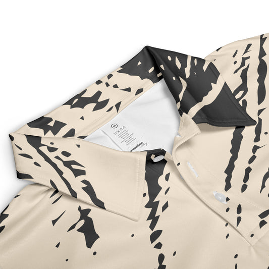 Diagonal Tribal Polo Shirt
