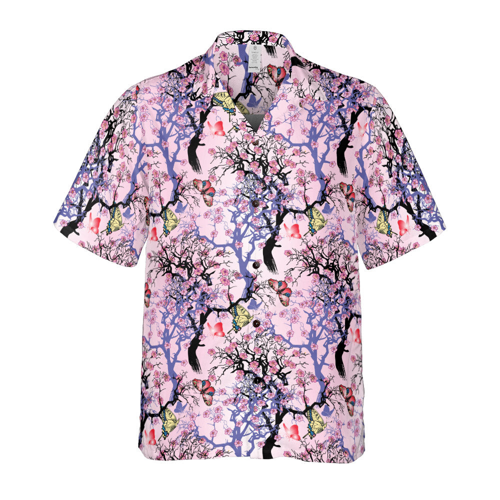 Dream Of Cherry Trees Button Up Shirt