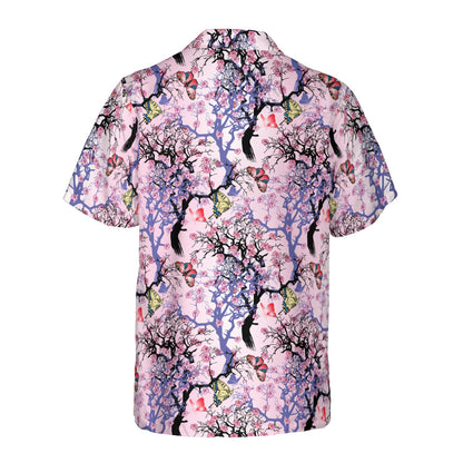 Dream Of Cherry Trees Button Up Shirt