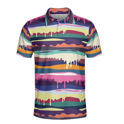 Dripping Paint Polo Shirt
