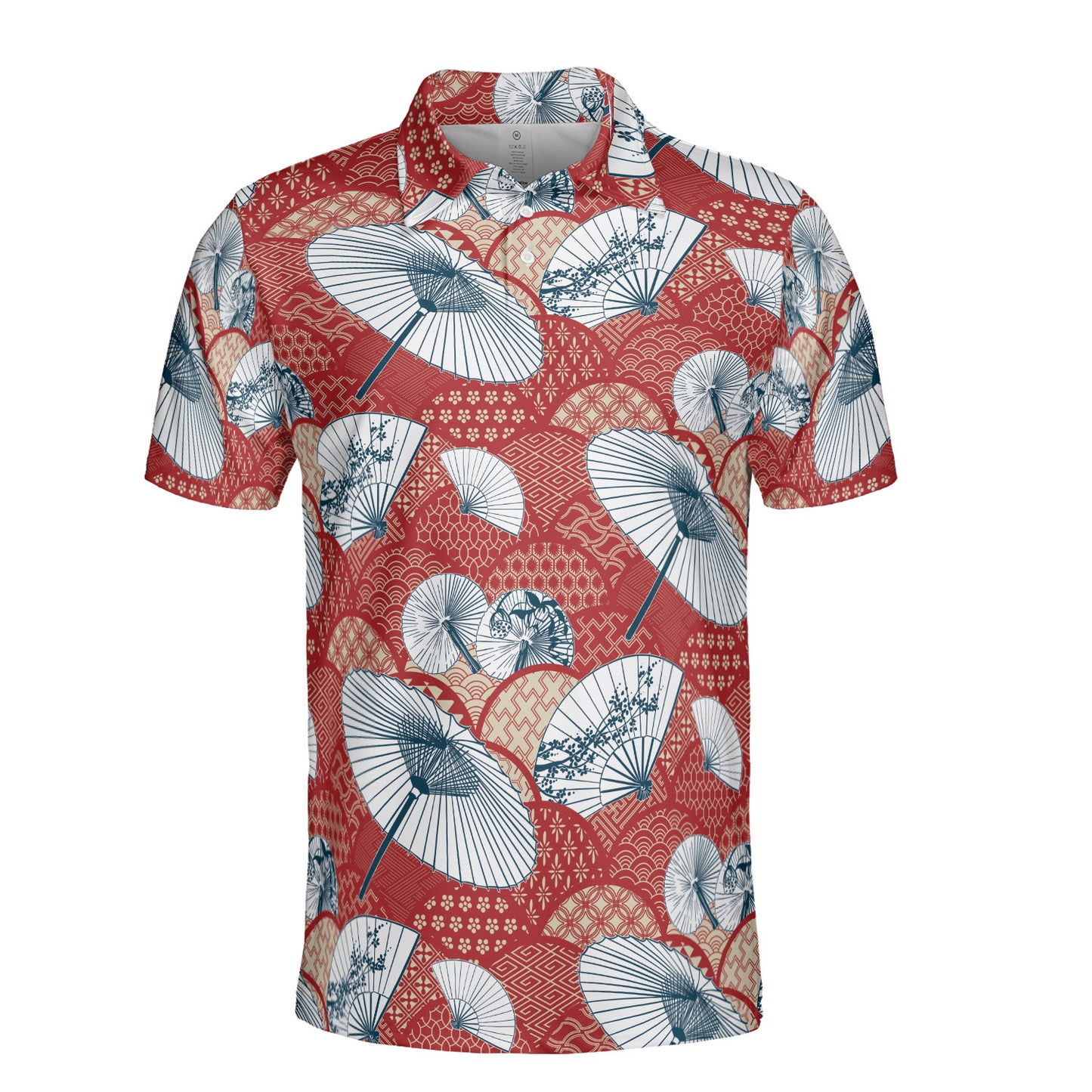 Fan Umbrella & Kimono Polo Shirt