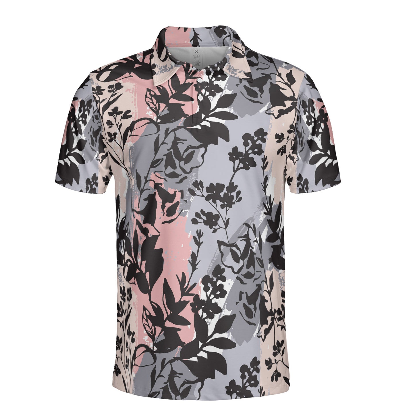 Flower Silhouettes Polo Shirt