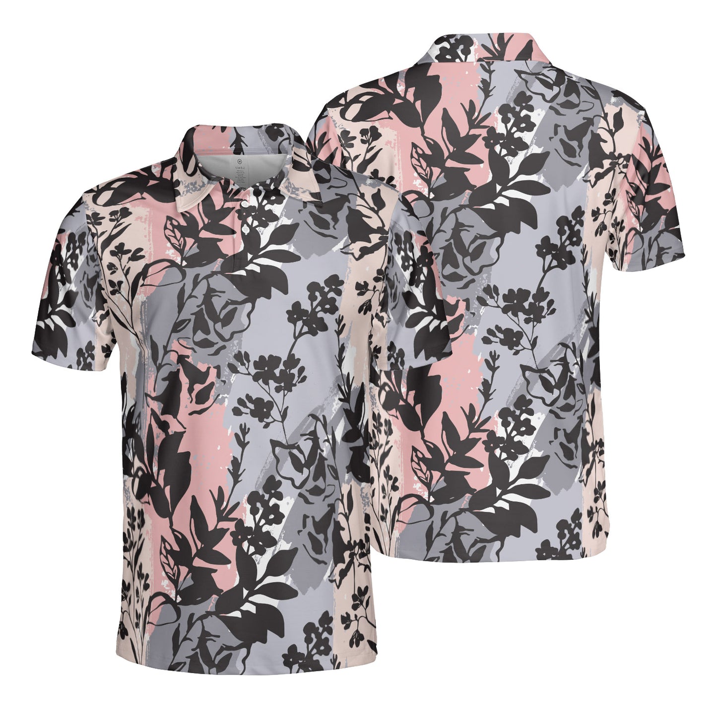 Flower Silhouettes Polo Shirt