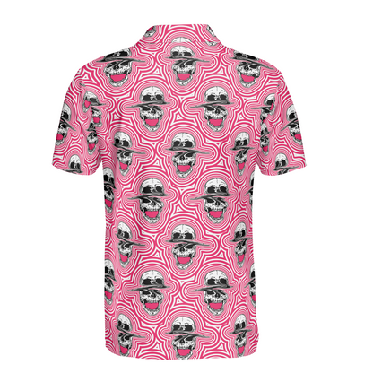 Glitched Skulls Polo Shirt