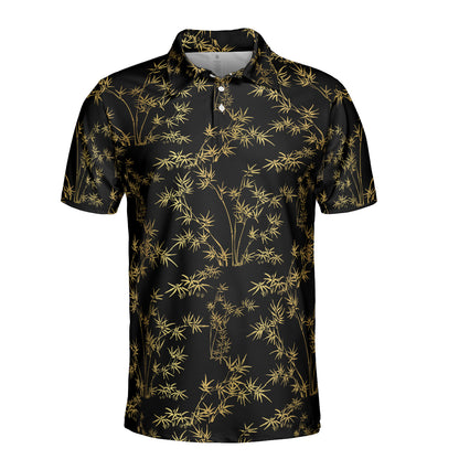 Gold Bamboo Polo Shirt