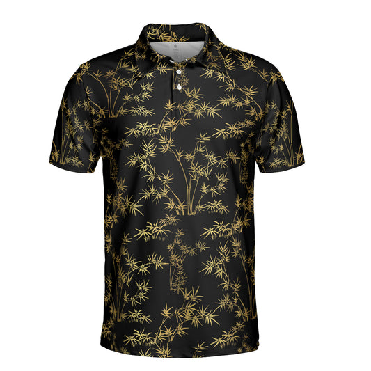 Gold Bamboo Polo Shirt