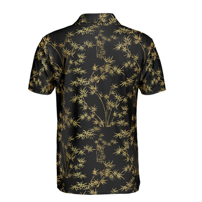 Gold Bamboo Polo Shirt