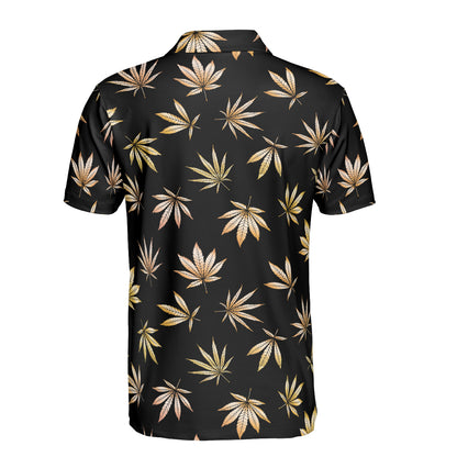 Gold Leaves Polo Shirt