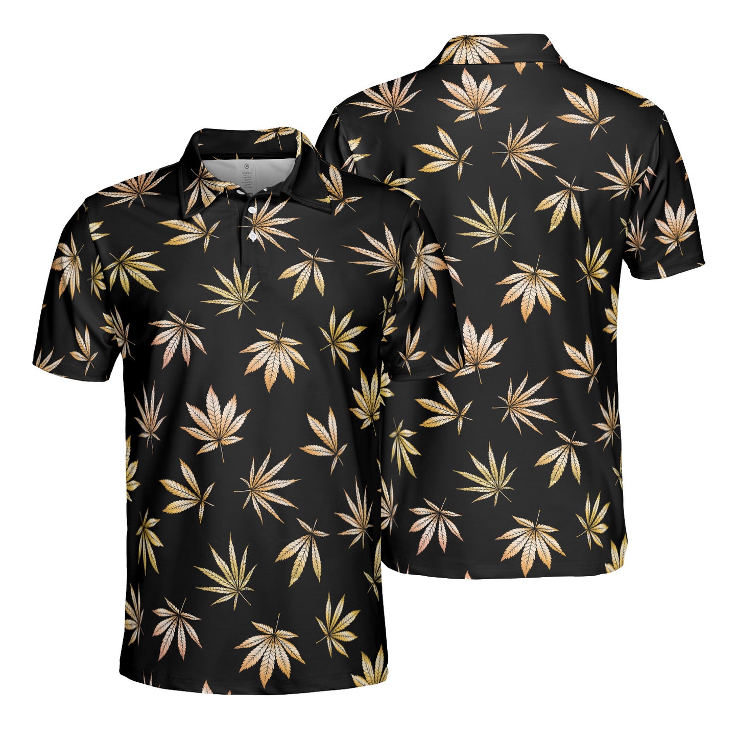 Gold Leaves Polo Shirt