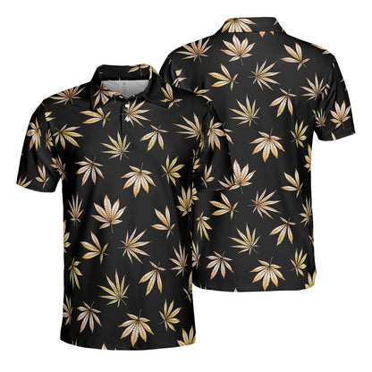 Gold Leaves Polo Shirt