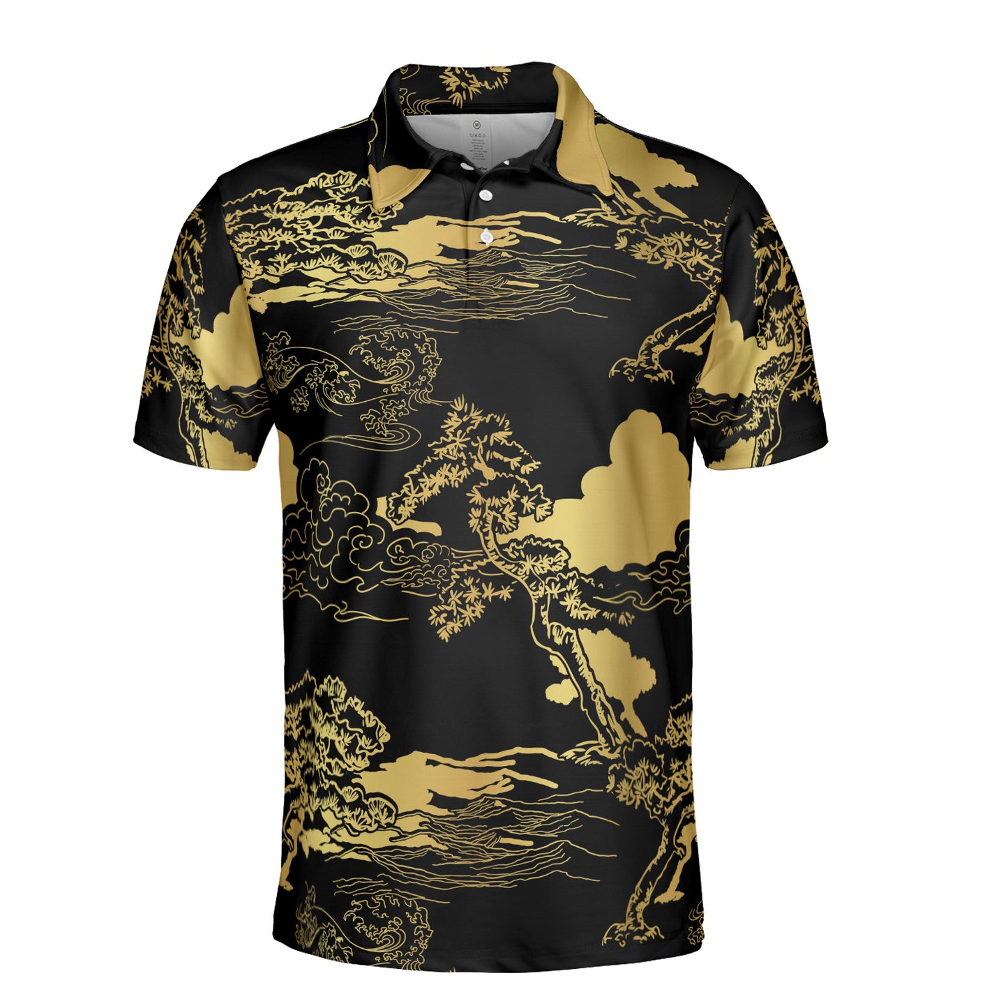 Golden Pine Sky Polo Shirt