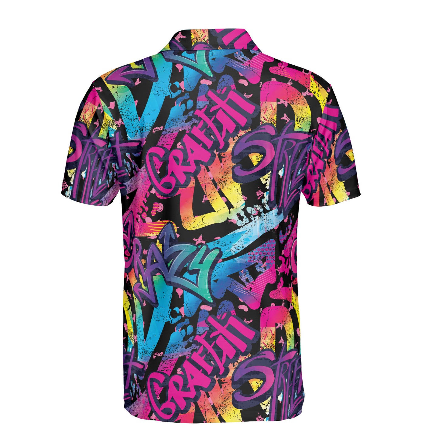 Gradient Graffiti Polo Shirt