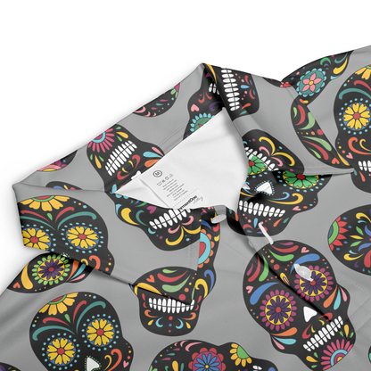 Grey Day Of The Dead Polo Shirt