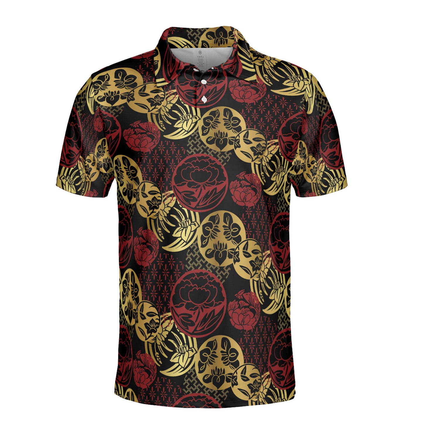 Heraldic Flowers Polo Shirt