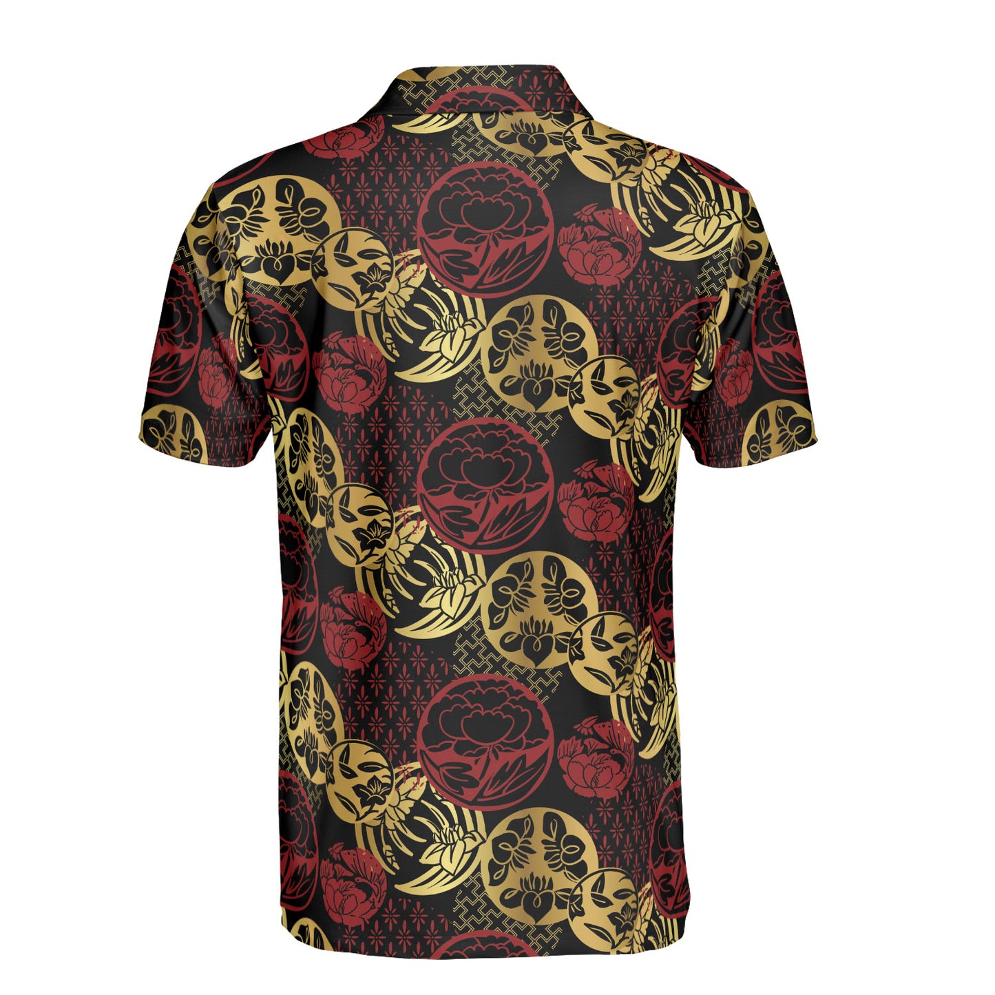 Heraldic Flowers Polo Shirt