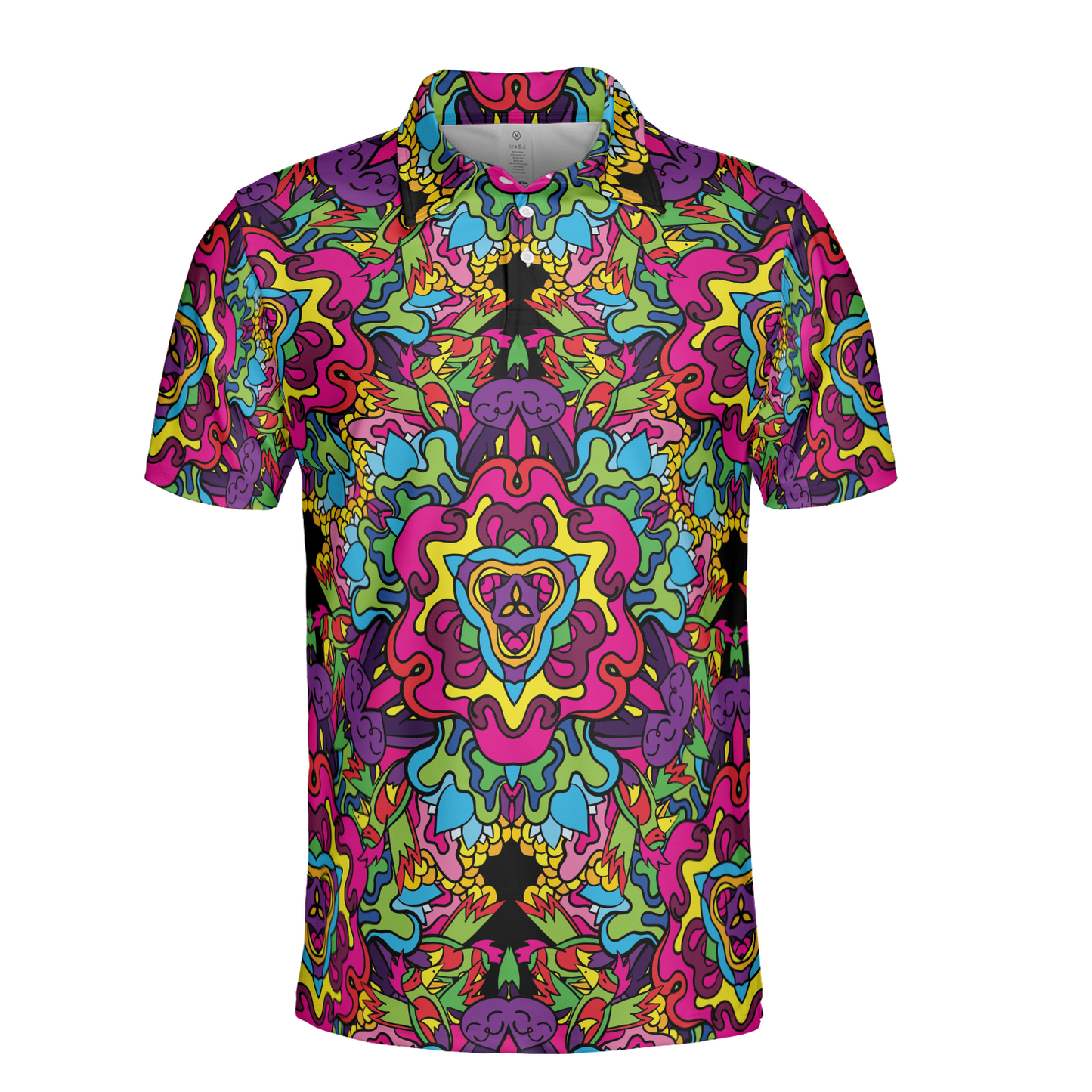 Hippie Psychedelic Polo Shirt