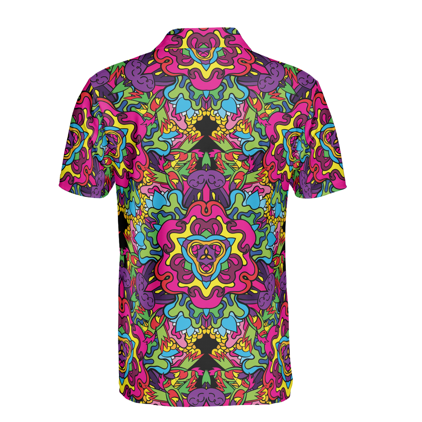Hippie Psychedelic Polo Shirt
