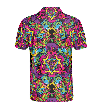 Hippie Psychedelic Polo Shirt