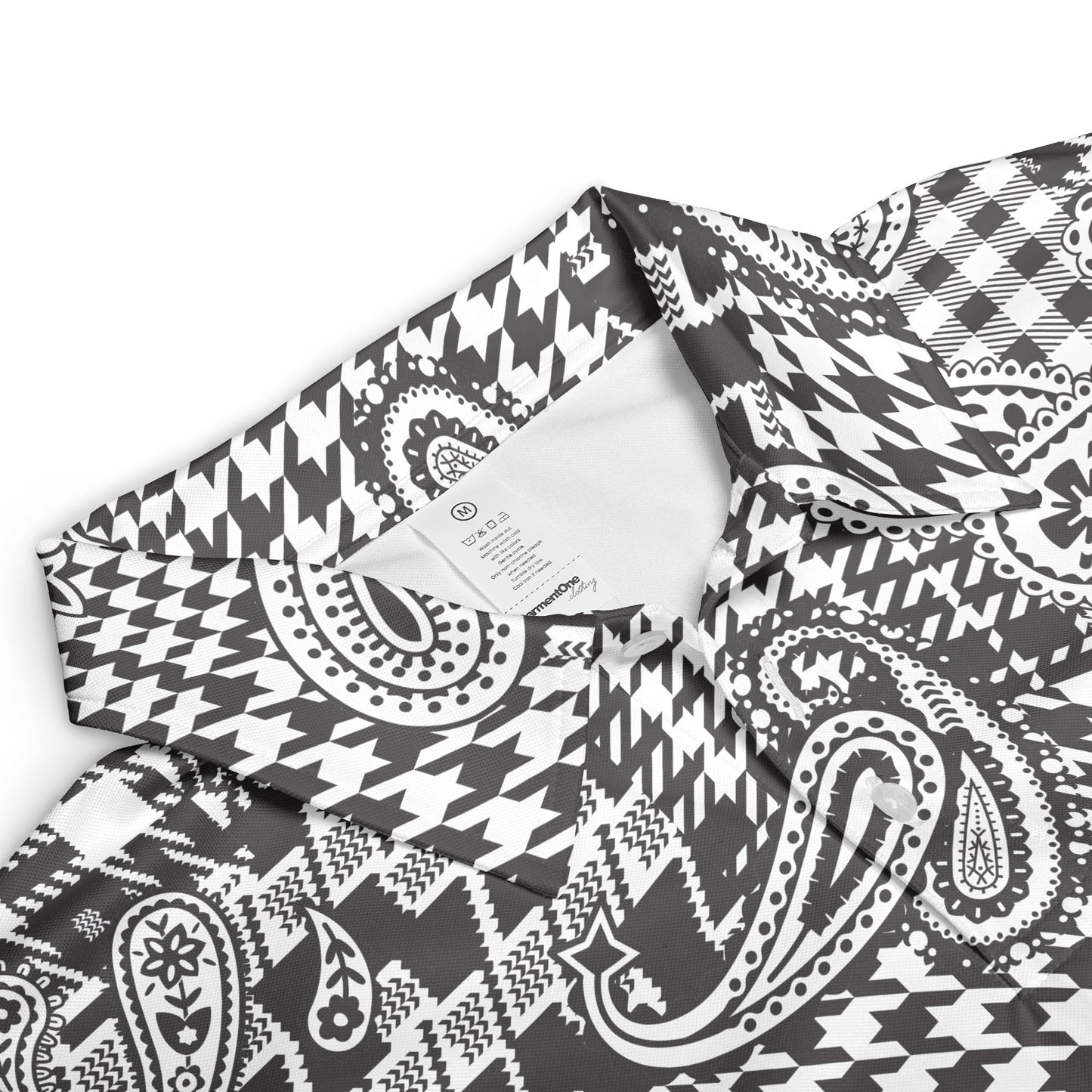 Houndstooth Paisley & Plaid Polo Shirt