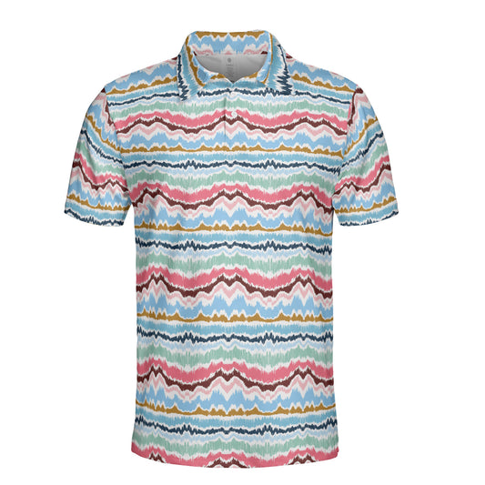 Ikat Border Polo Shirt