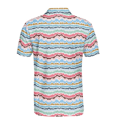 Ikat Border Polo Shirt