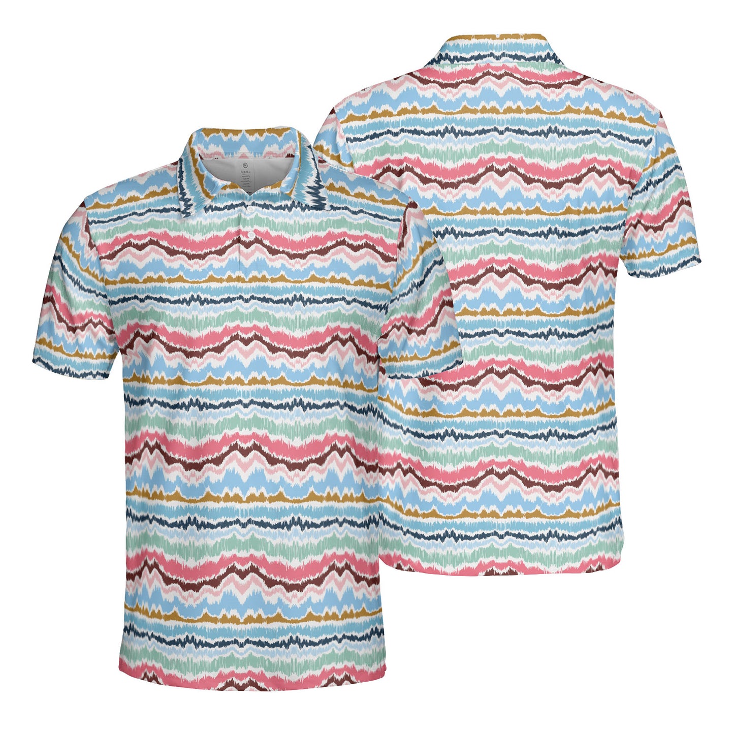 Ikat Border Polo Shirt