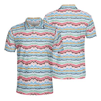 Ikat Border Polo Shirt