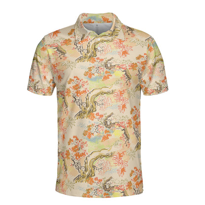 Ink Japanese Maple Polo Shirt