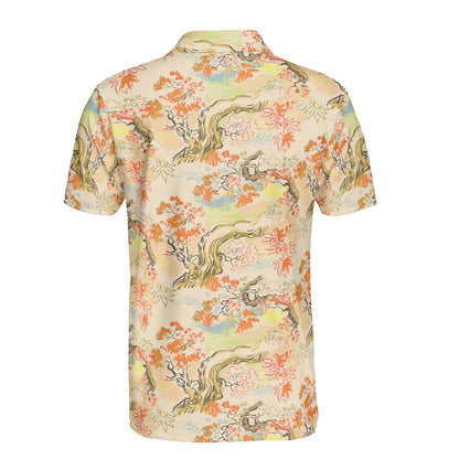 Ink Japanese Maple Polo Shirt