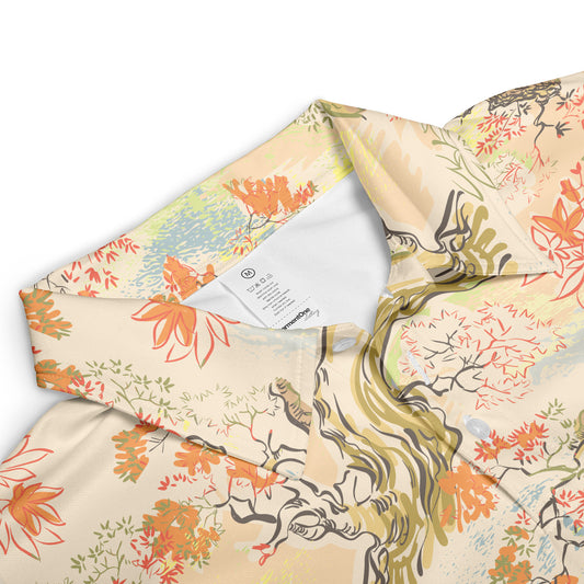 Ink Japanese Maple Polo Shirt