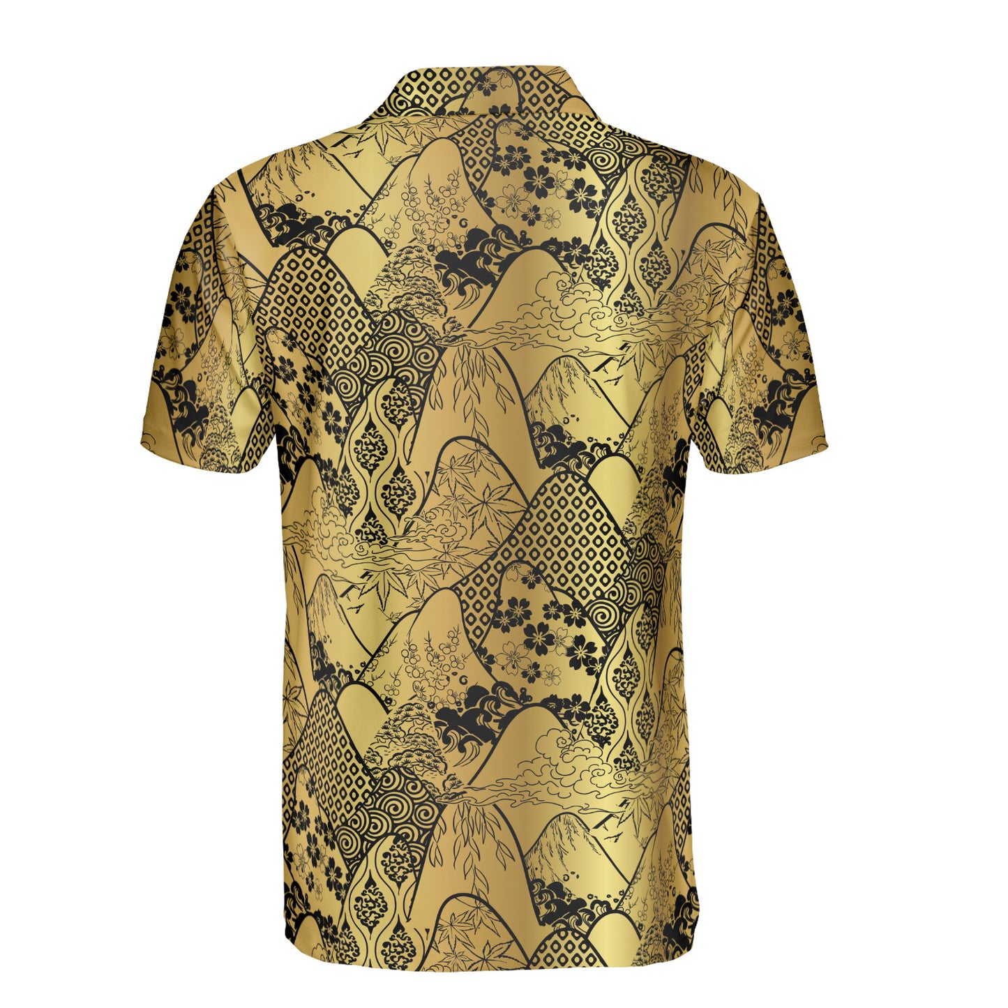 Japanese Golden Mountains Polo Shirt