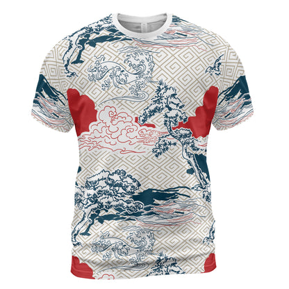 Japanese Trees & Clouds Comfort T-shirt