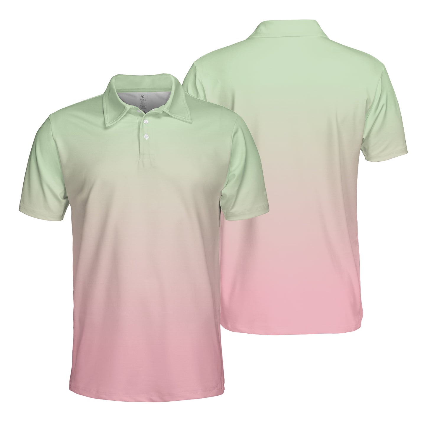 Key Lime & Peach Polo Shirt
