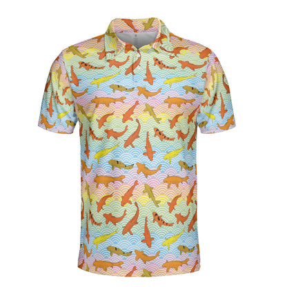 Koi & Carp Rainbow Polo Shirt