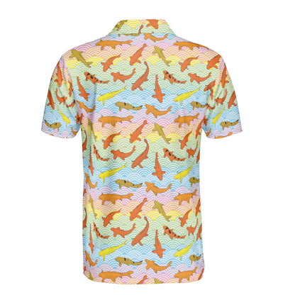 Koi & Carp Rainbow Polo Shirt