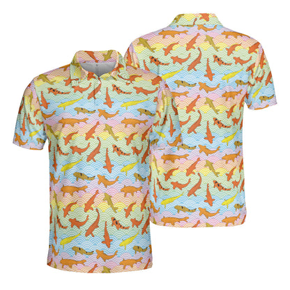 Koi & Carp Rainbow Polo Shirt