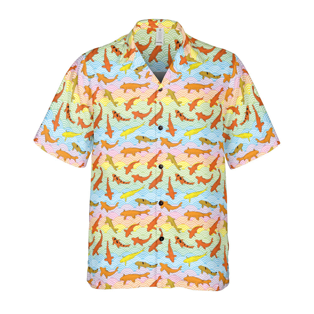 Koi & Carp Rainbow Button Up Shirt