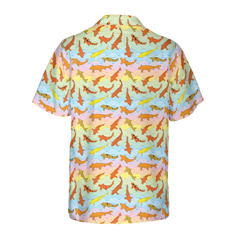 Koi & Carp Rainbow Button Up Shirt