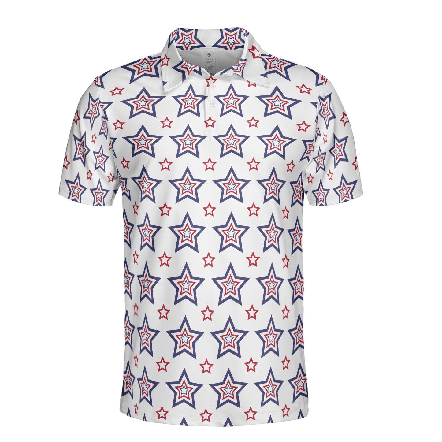 Layered Stars Polo Shirt