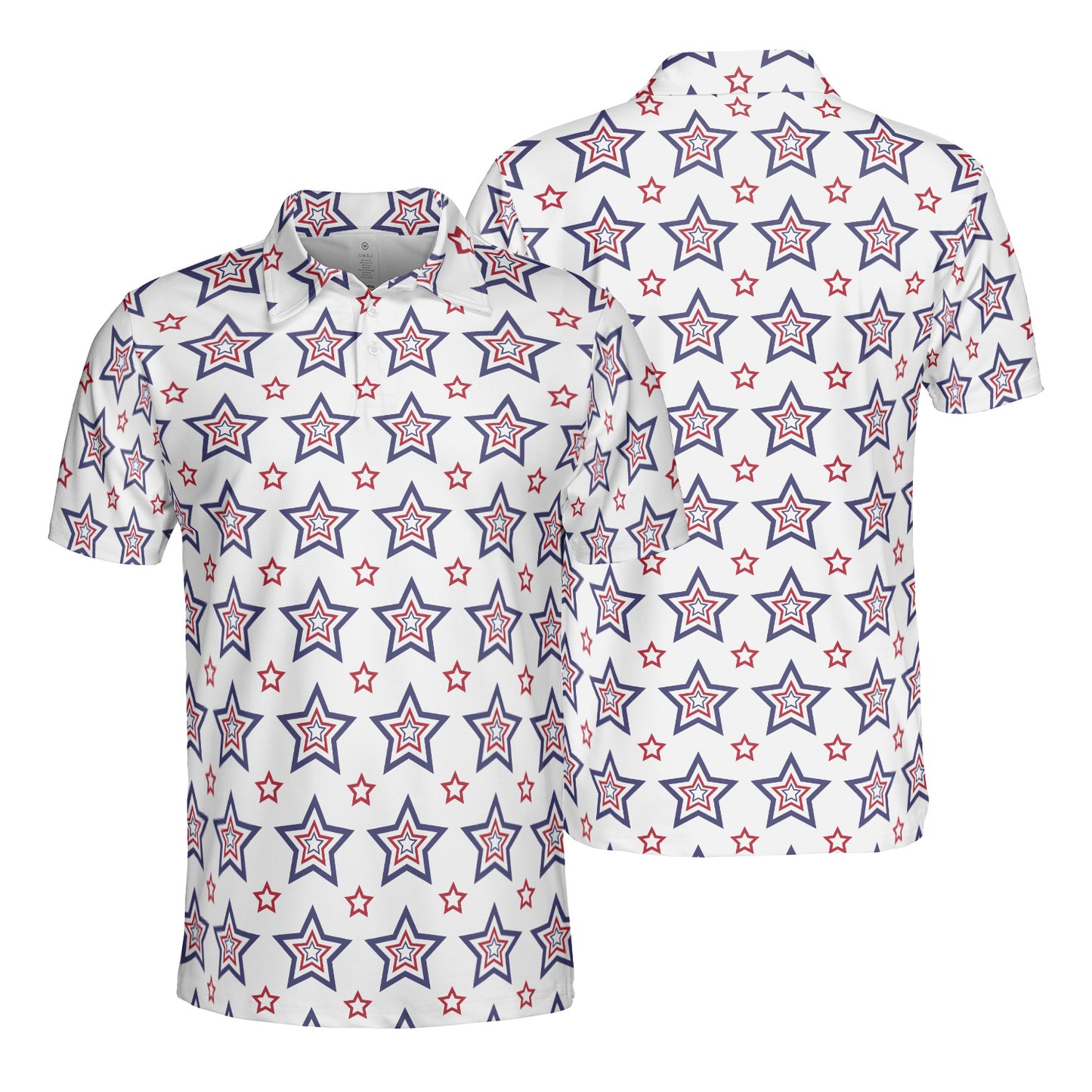 Layered Stars Polo Shirt