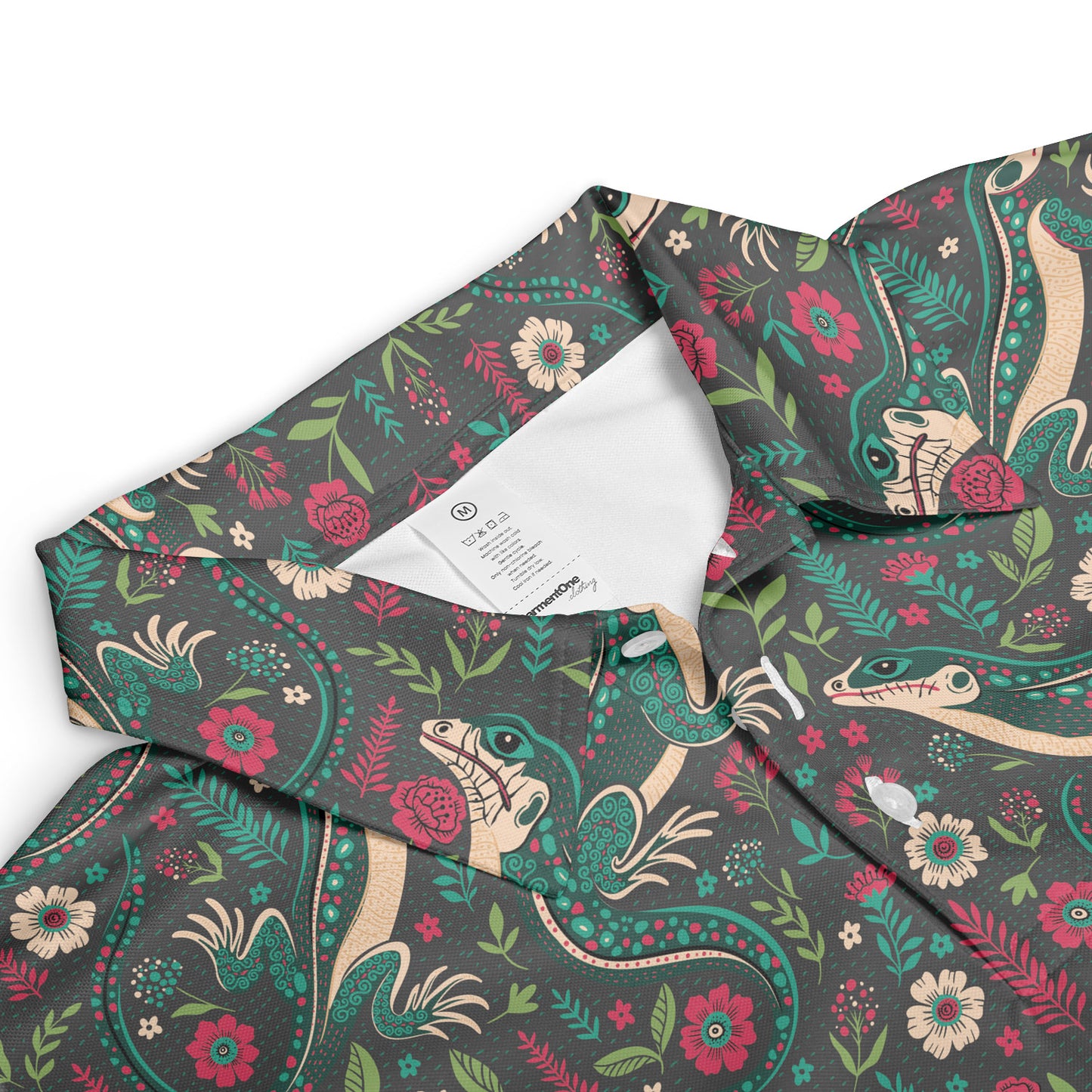 Lizard Folk Art Polo Shirt