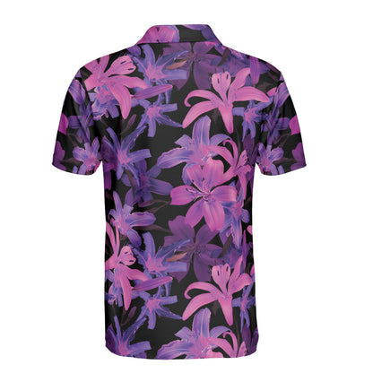 Luminous Flowers Polo Shirt