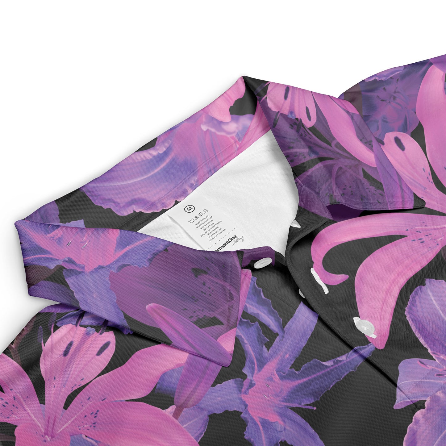 Luminous Flowers Polo Shirt