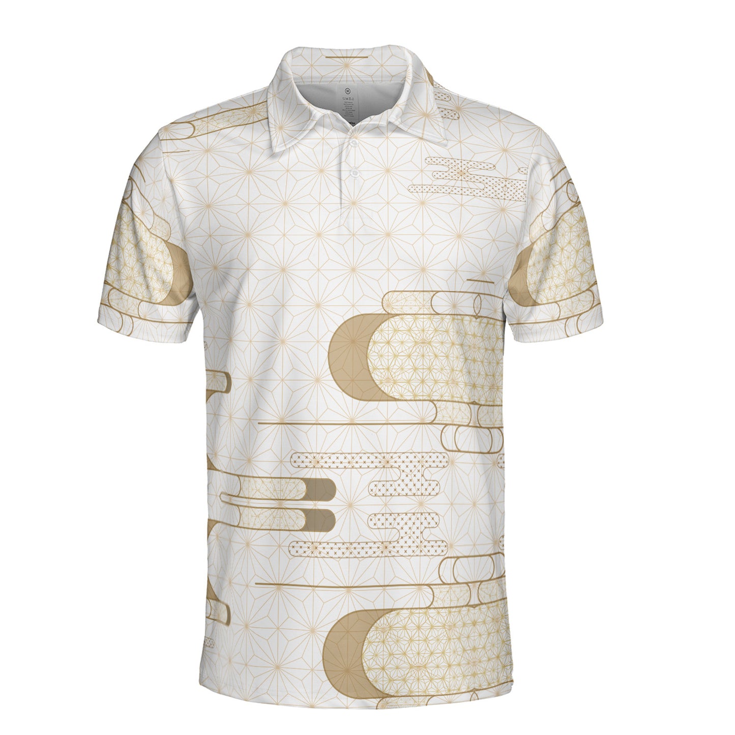 Luxury Asian Geometric Polo Shirt