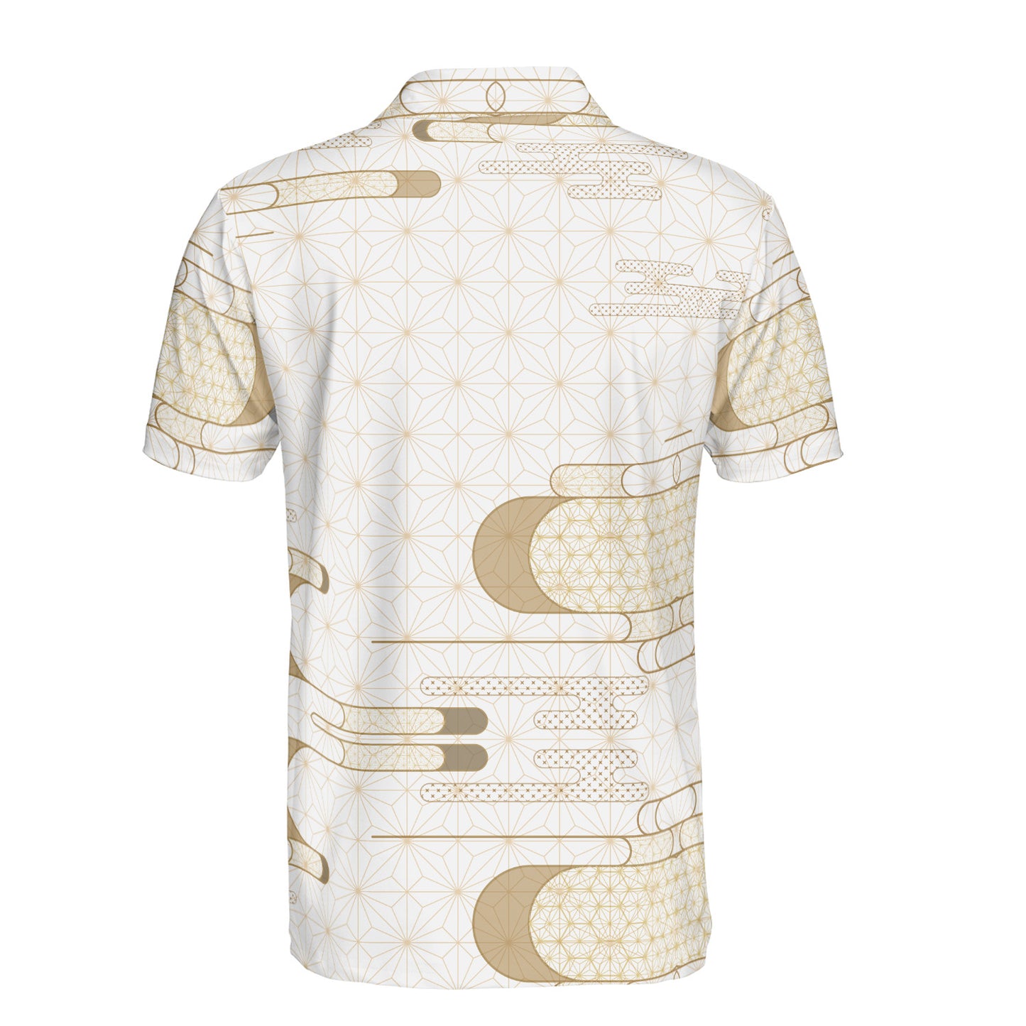 Luxury Asian Geometric Polo Shirt