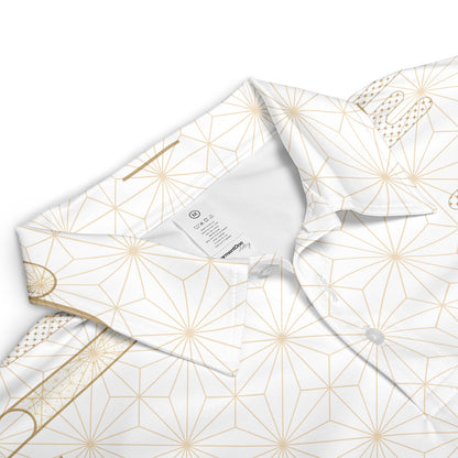 Luxury Asian Geometric Polo Shirt