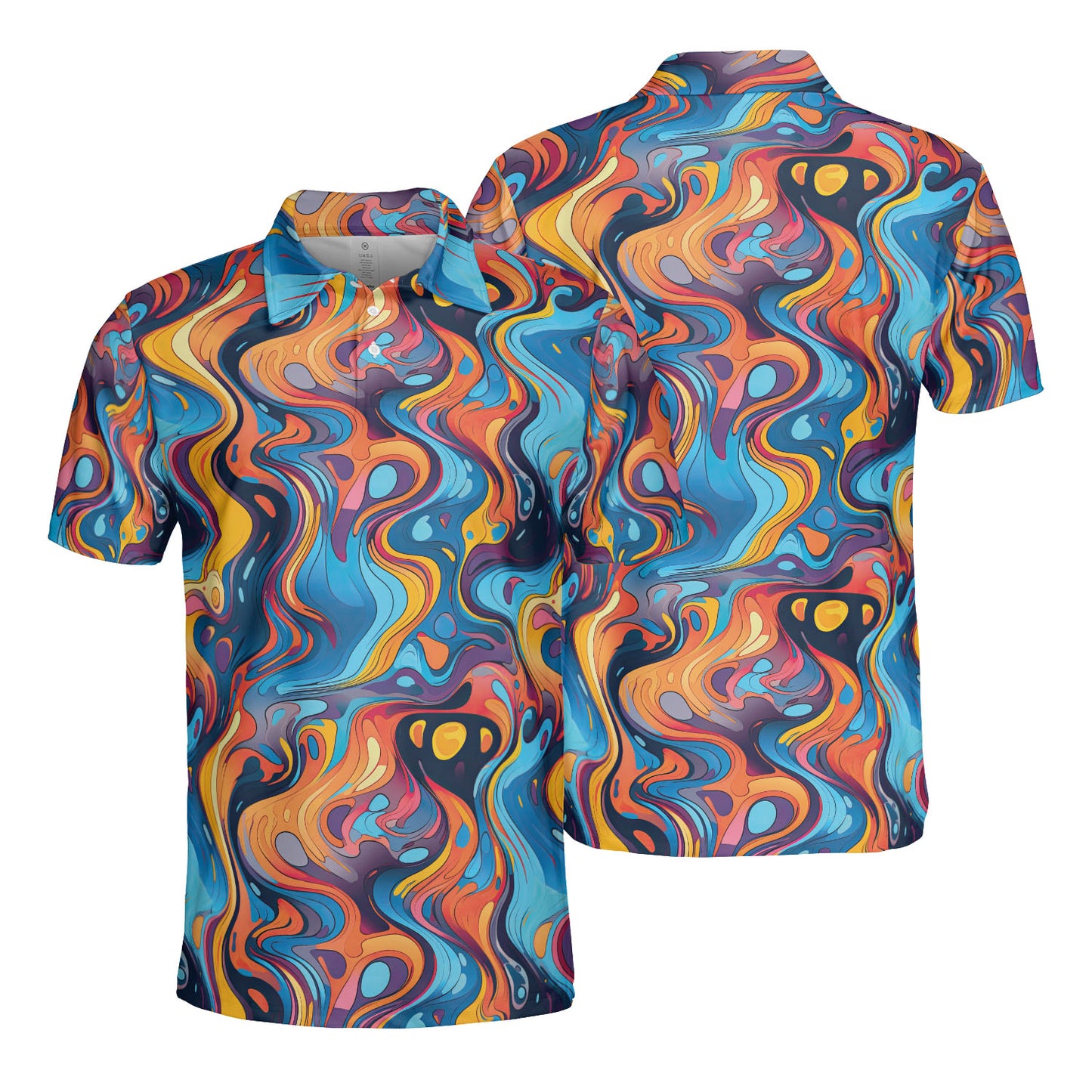 Marbled Water Polo Shirt