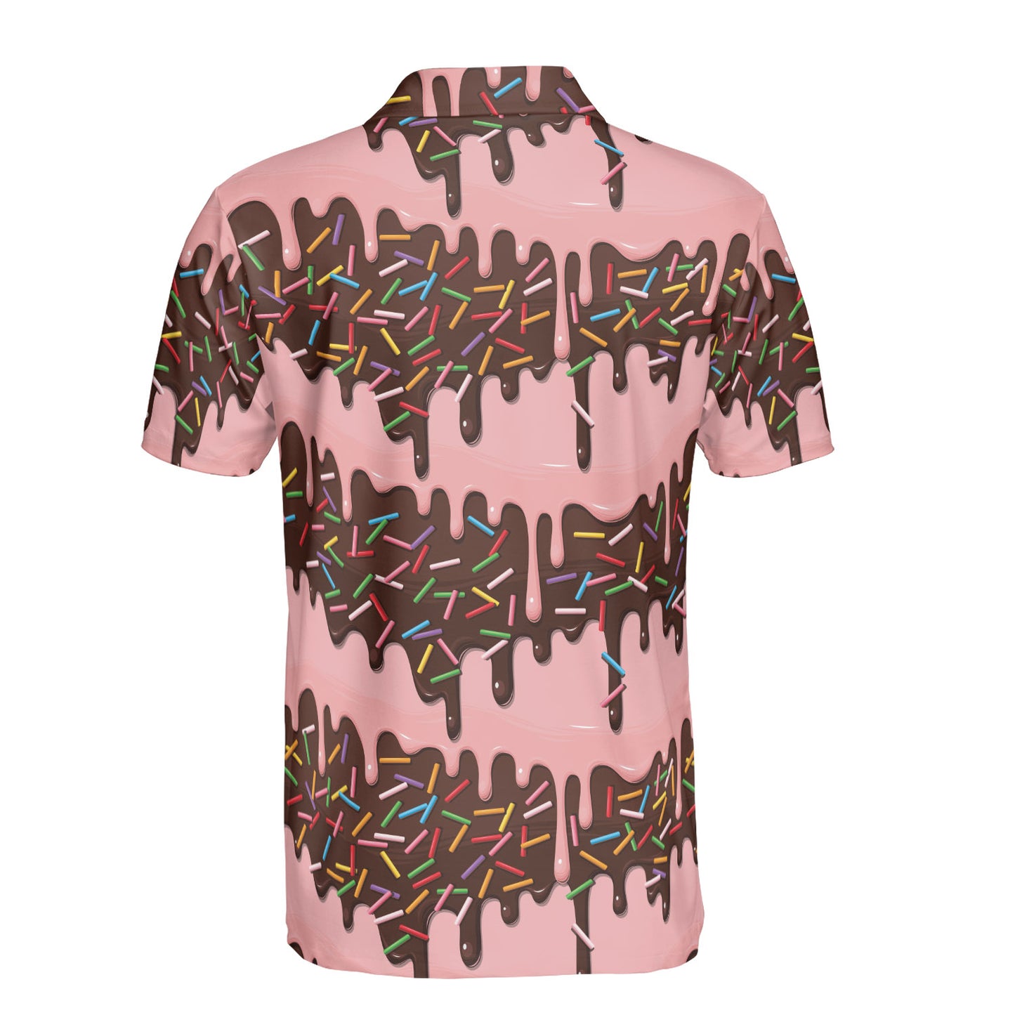 Melting Chocolate & Strawberry With Sprinkles Polo Shirt